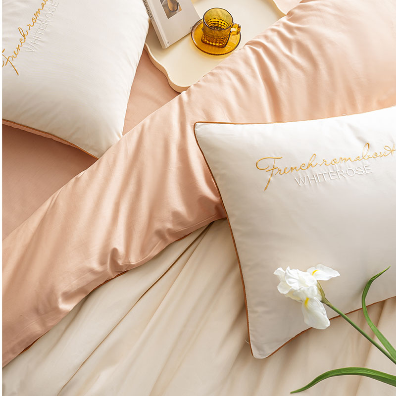 Farvet enkel og generøs ren bomuldssæt